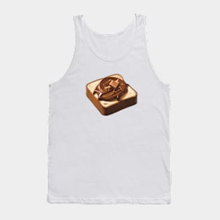 Chocolate Toast Sandwich Bread Vintage Yummy Kawaii Coffee Tank Top